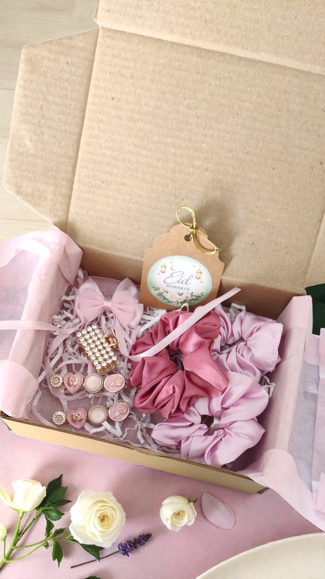 Pink Eid Hair Accessories Hamper