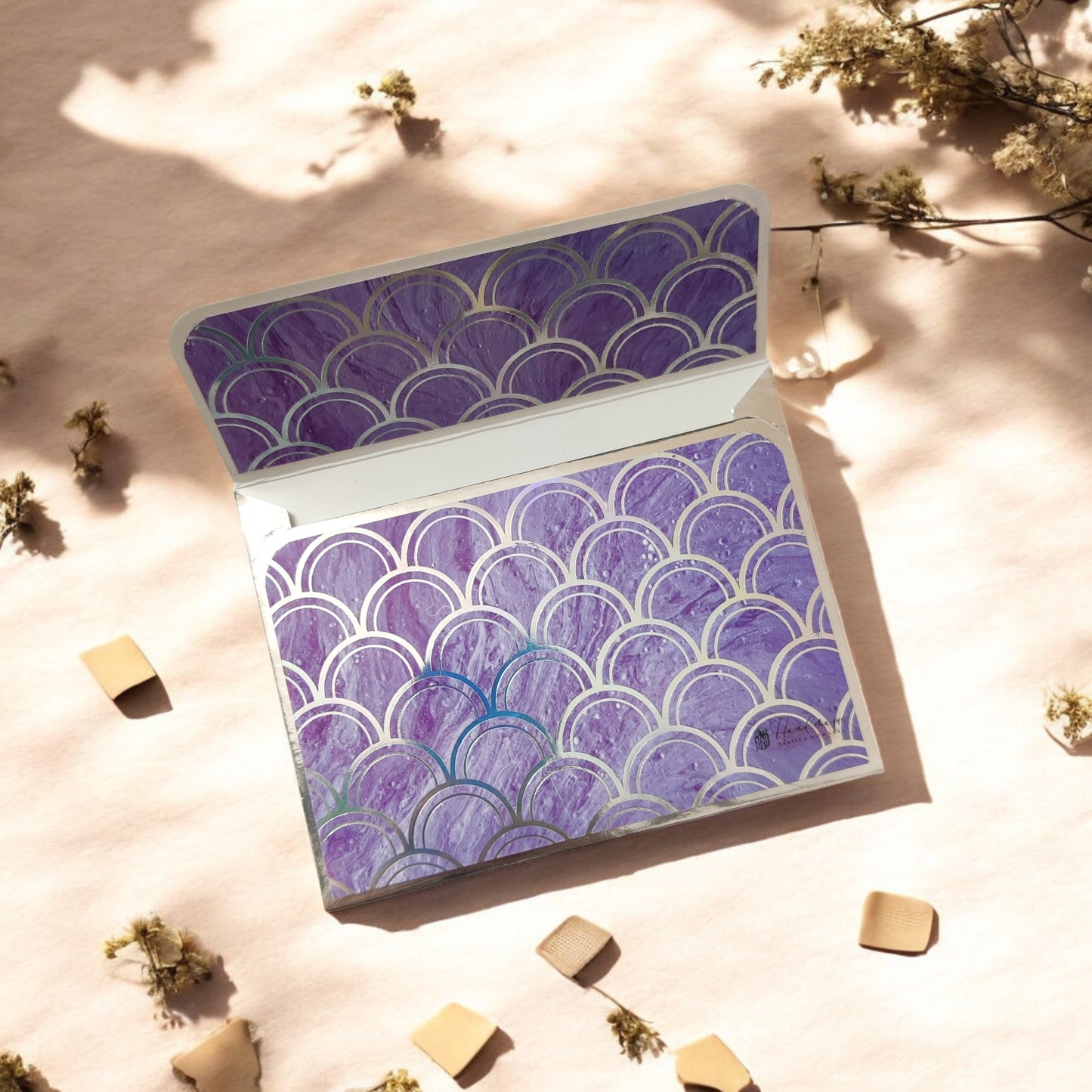 Ocean Hues- Petite Luxe Magnetic Shagun Envelope (Limited Edition)