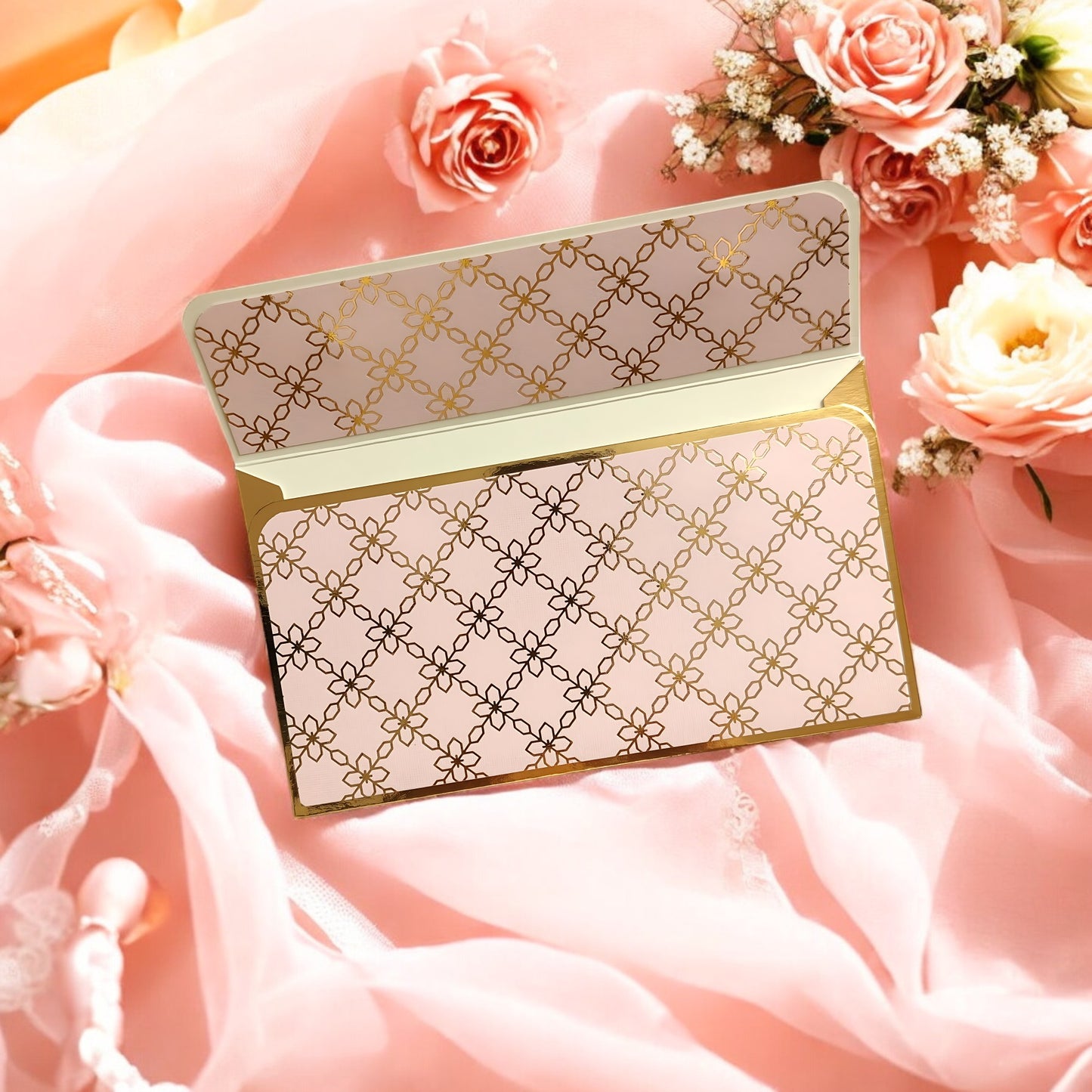 Regal Blush- Classic Luxe Magnetic Shagun Envelope