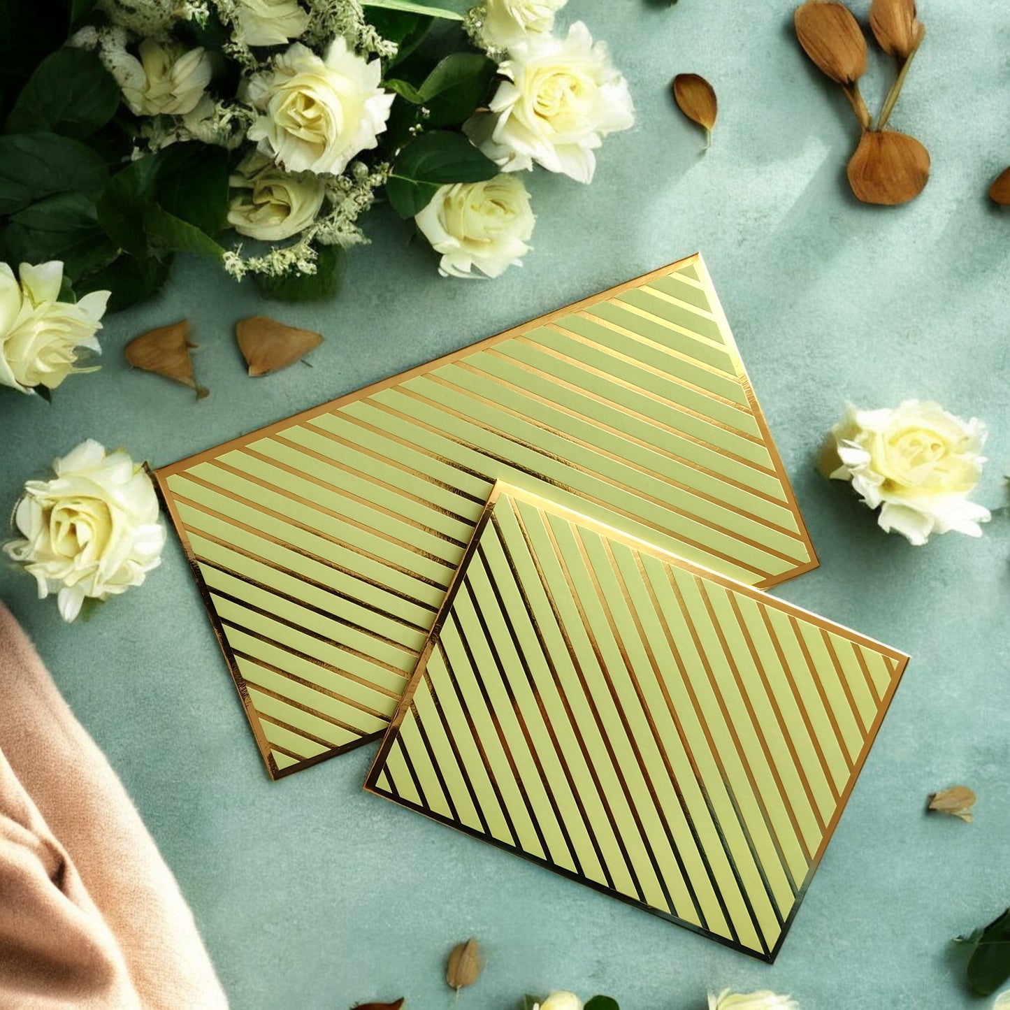 Royal Stripes- Luxe Duo Magnetic Shagun Envelope Set
