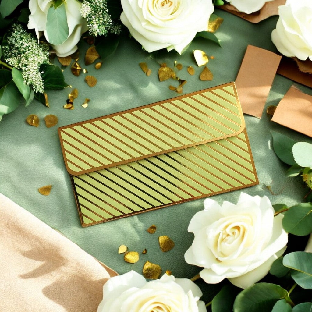 Royal Stripes- Classic Luxe Magnetic Shagun Envelope