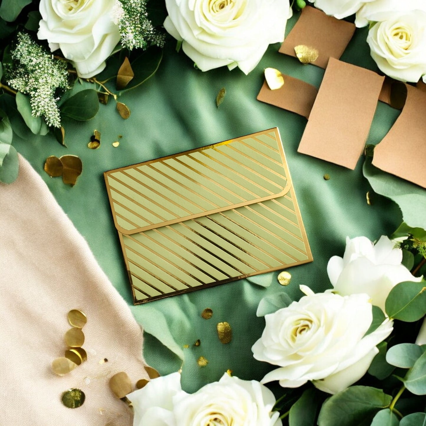 Royal Stripes- Petite Luxe Magnetic Shagun Envelope