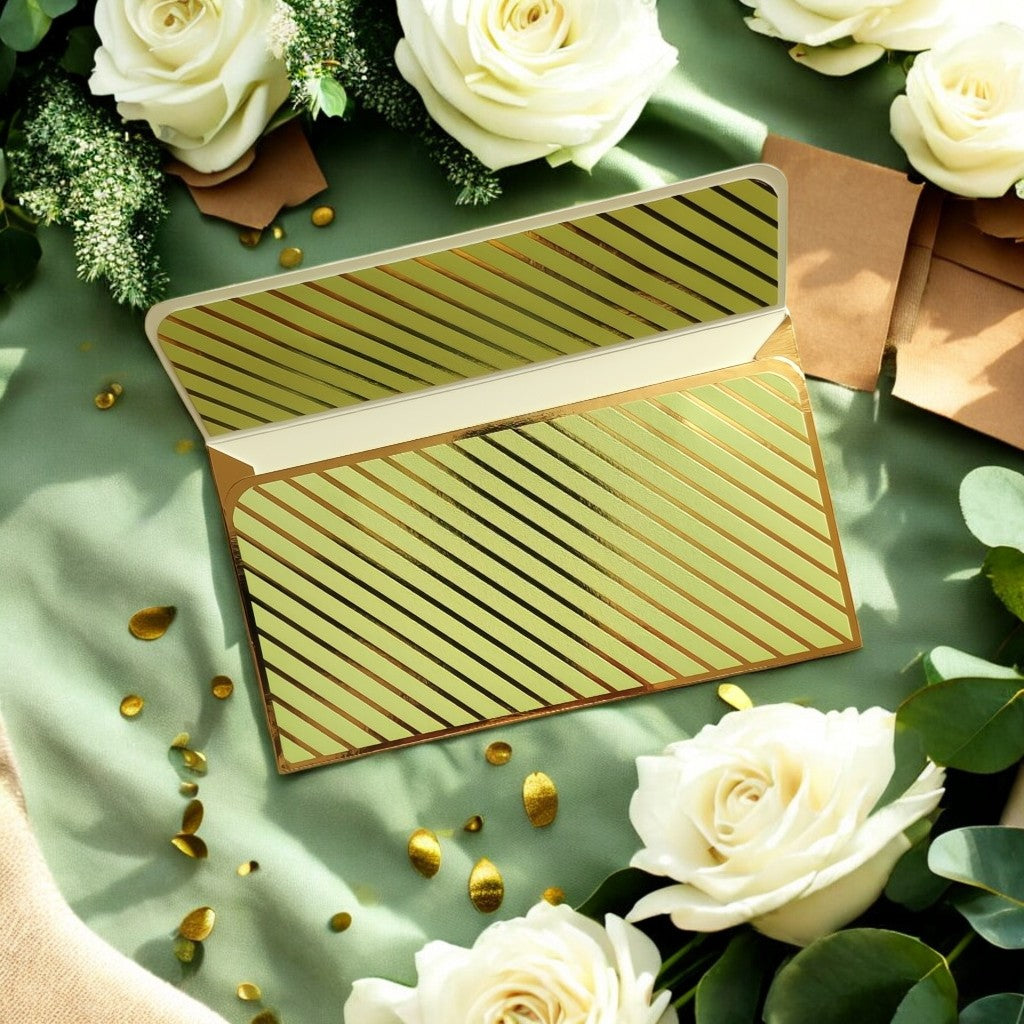 Royal Stripes- Classic Luxe Magnetic Shagun Envelope