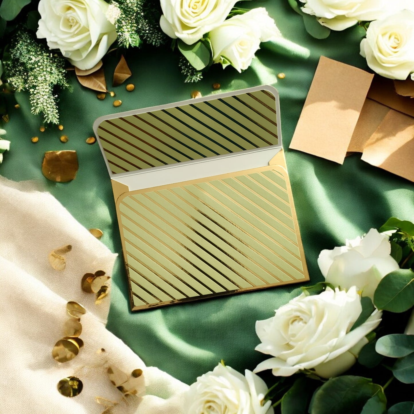 Royal Stripes- Petite Luxe Magnetic Shagun Envelope