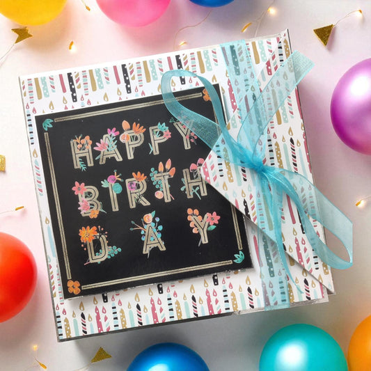 Personalized Birthday Envelope Scrapbook Card – Design 01