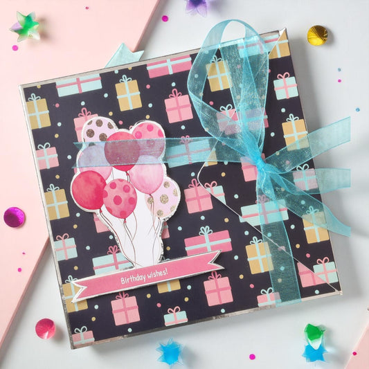Personalized Birthday Envelope Scrapbook Card – Design 07