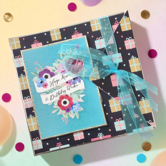 Personalized Birthday Envelope Scrapbook Card – Design 08