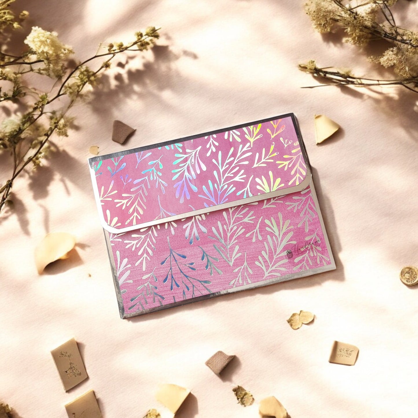 Bloom Elegance- Petite Luxe Magnetic Shagun Envelope (Limited Edition)