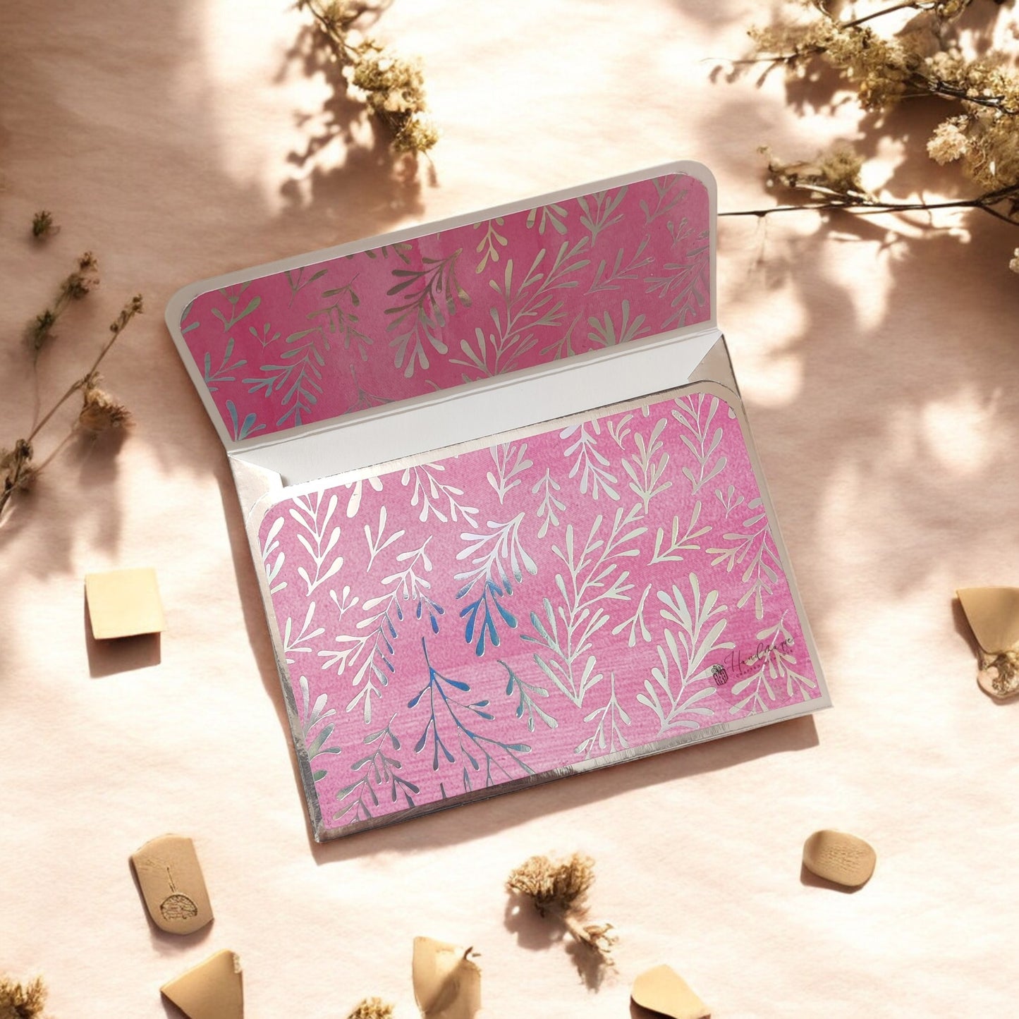 Bloom Elegance- Petite Luxe Magnetic Shagun Envelope (Limited Edition)