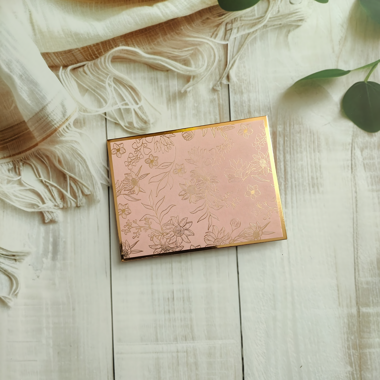 Blush Blossom- Petite Luxe Magnetic Money Envelope