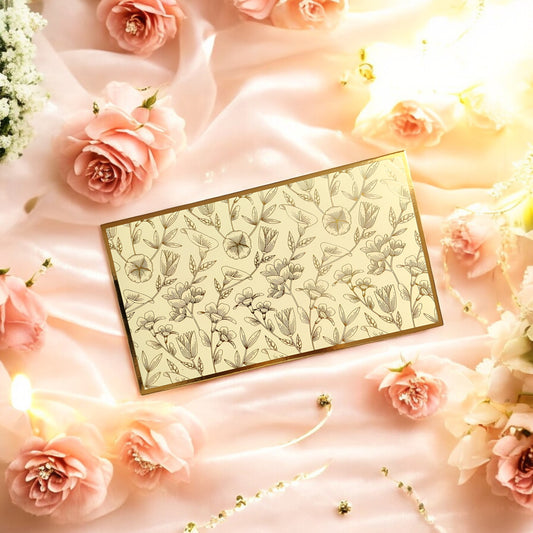 Floral Charm- Classic Luxe Magnetic Shagun Envelope