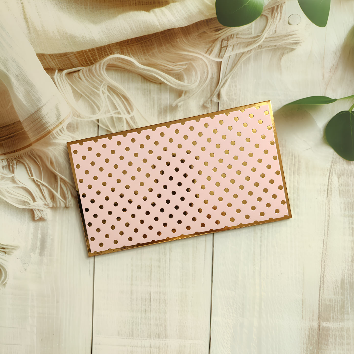 Gilded Dots- Classic Luxe Magnetic Money Envelope