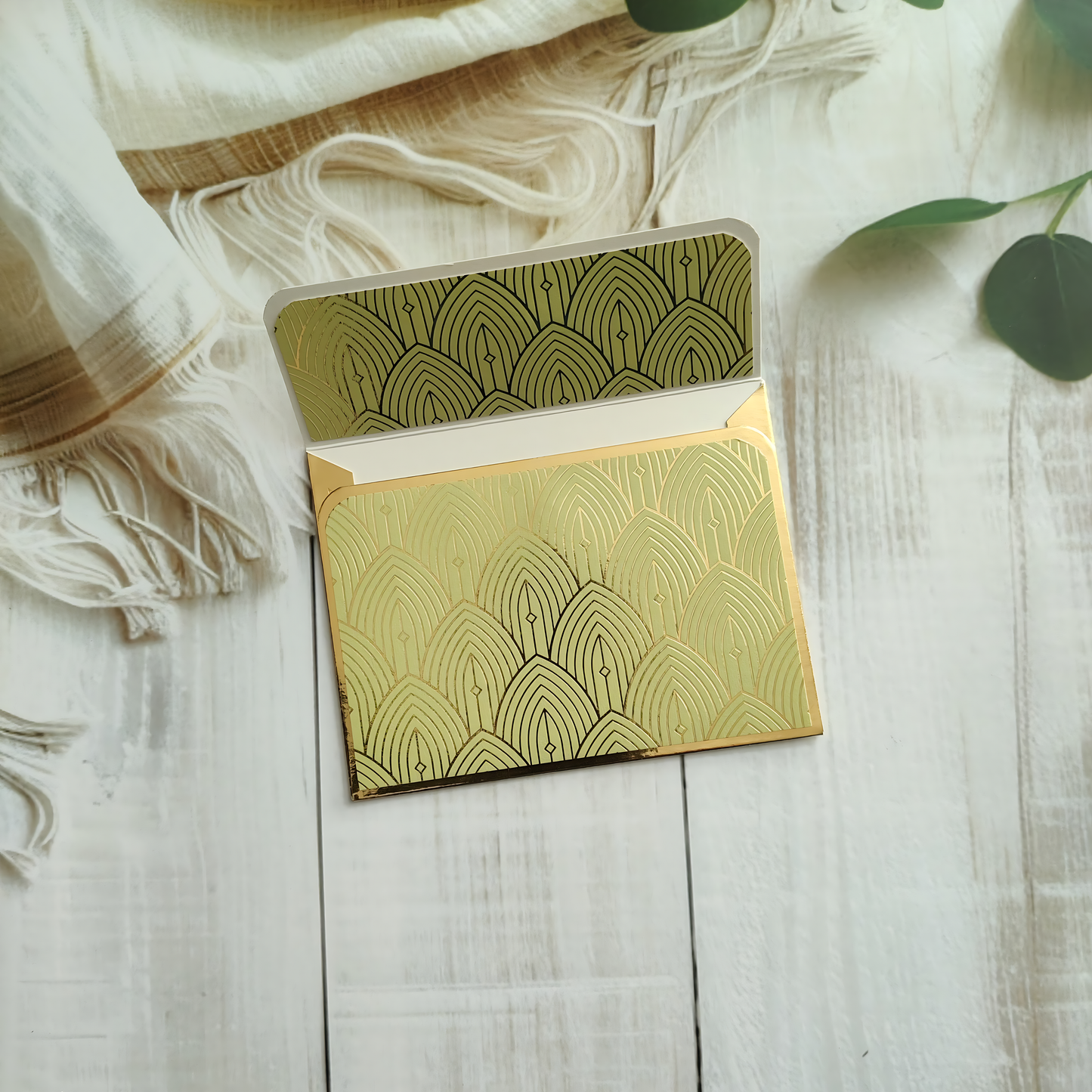 Gilded Grace- Petite Luxe Magnetic Money Envelope