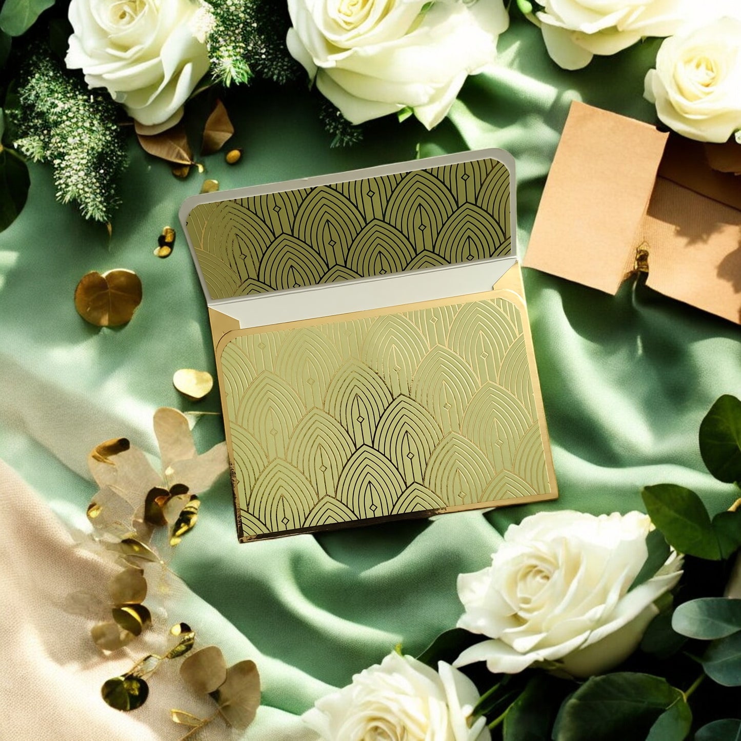 Gilded Grace- Petite Luxe Magnetic Shagun Envelope