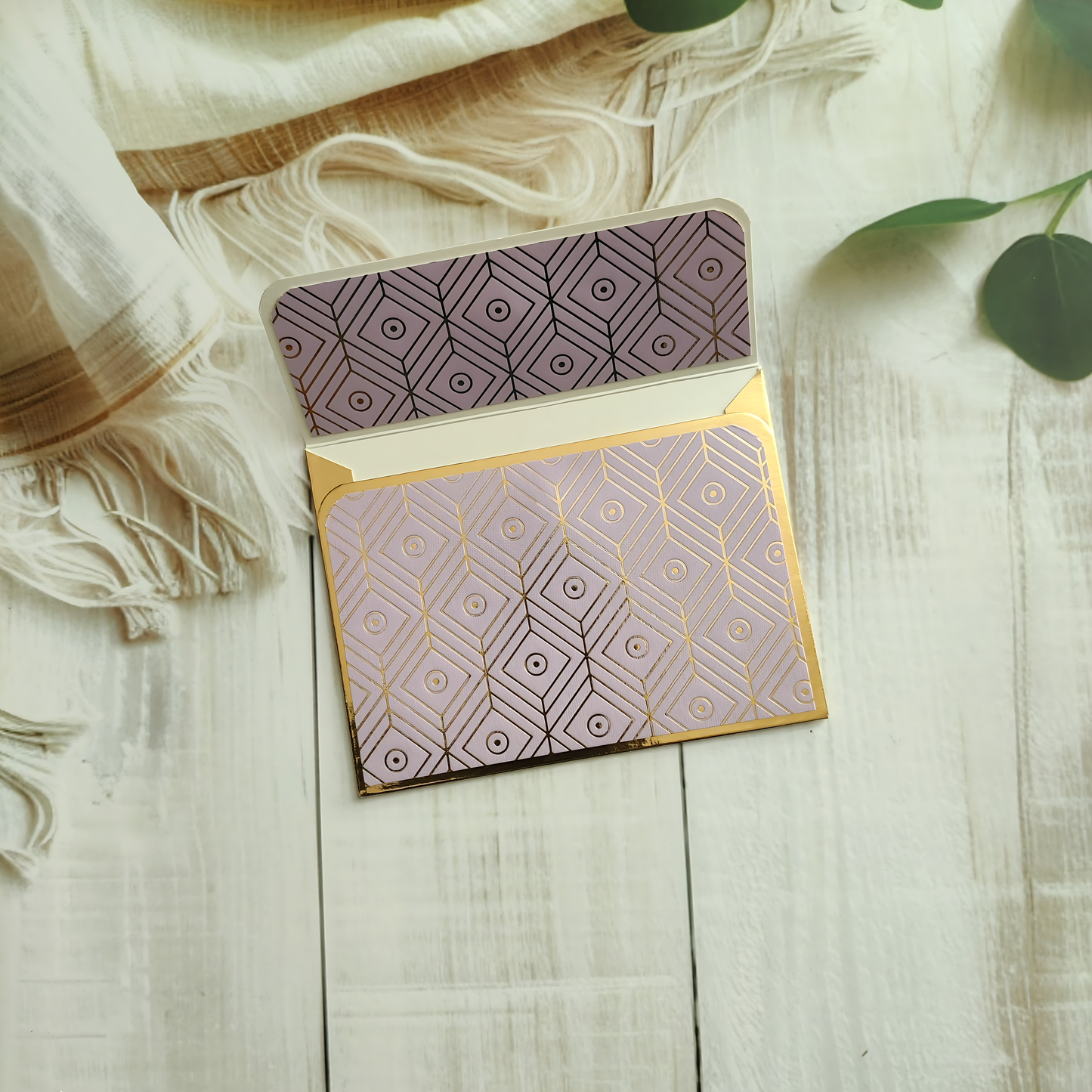 Golden Gaze- Petite Luxe Magnetic Money Envelope