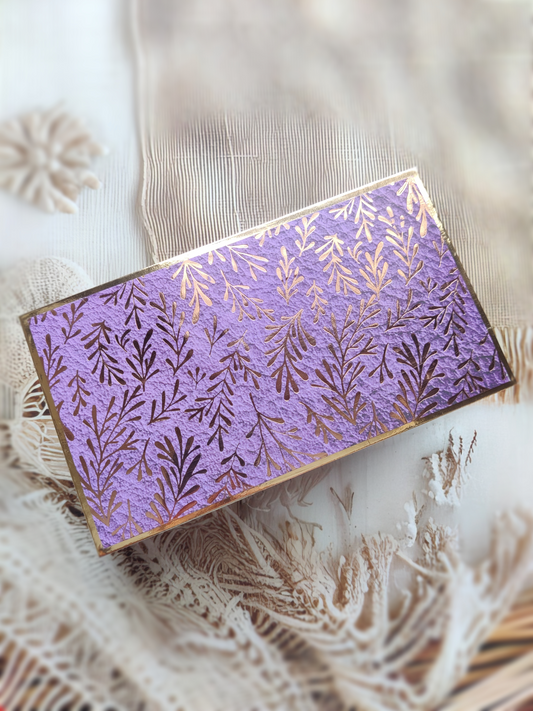 Lavender Fern Elegance- Magnetic Money Envelope