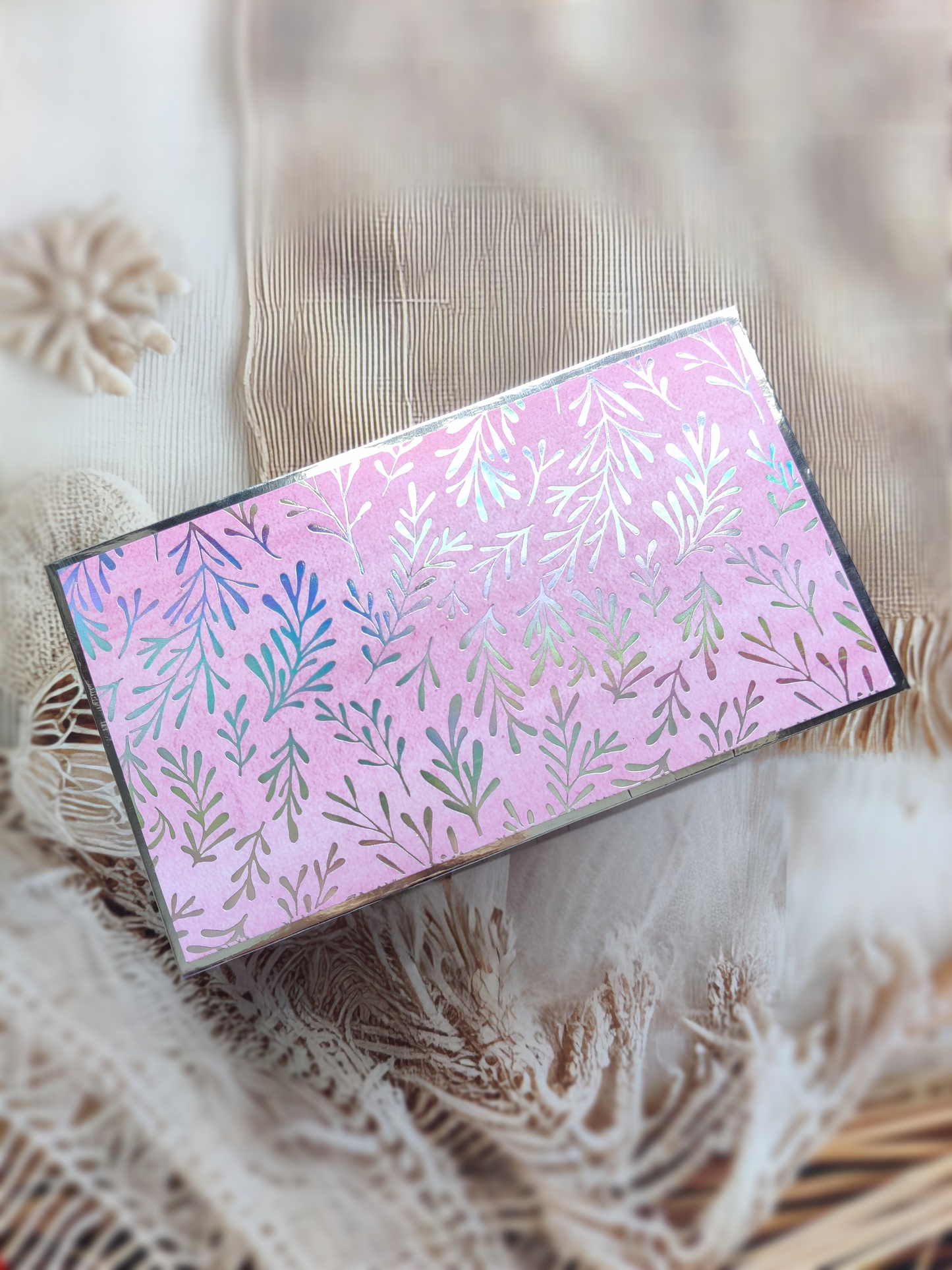 Blush Bloom Elegance- Magnetic Money Envelope