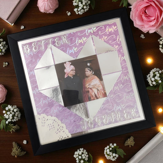 Better Together – Lavender & Silver Couple Photo Frame