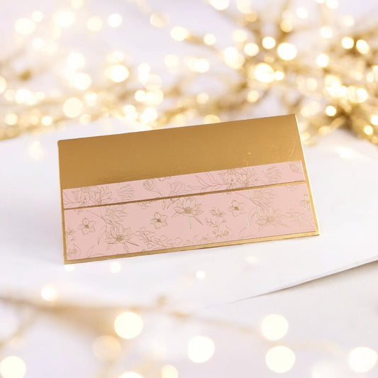 Blush Blossom - Minimal Luxe Magnetic Shagun Envelopes (Pack of 5)