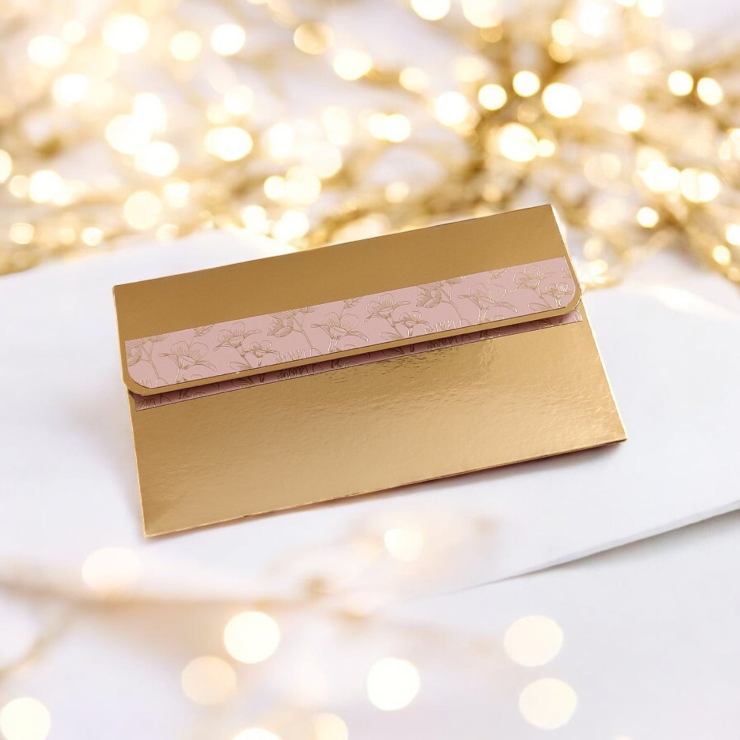 Blush Garden - Minimal Luxe Magnetic Shagun Envelopes (Pack of 5)