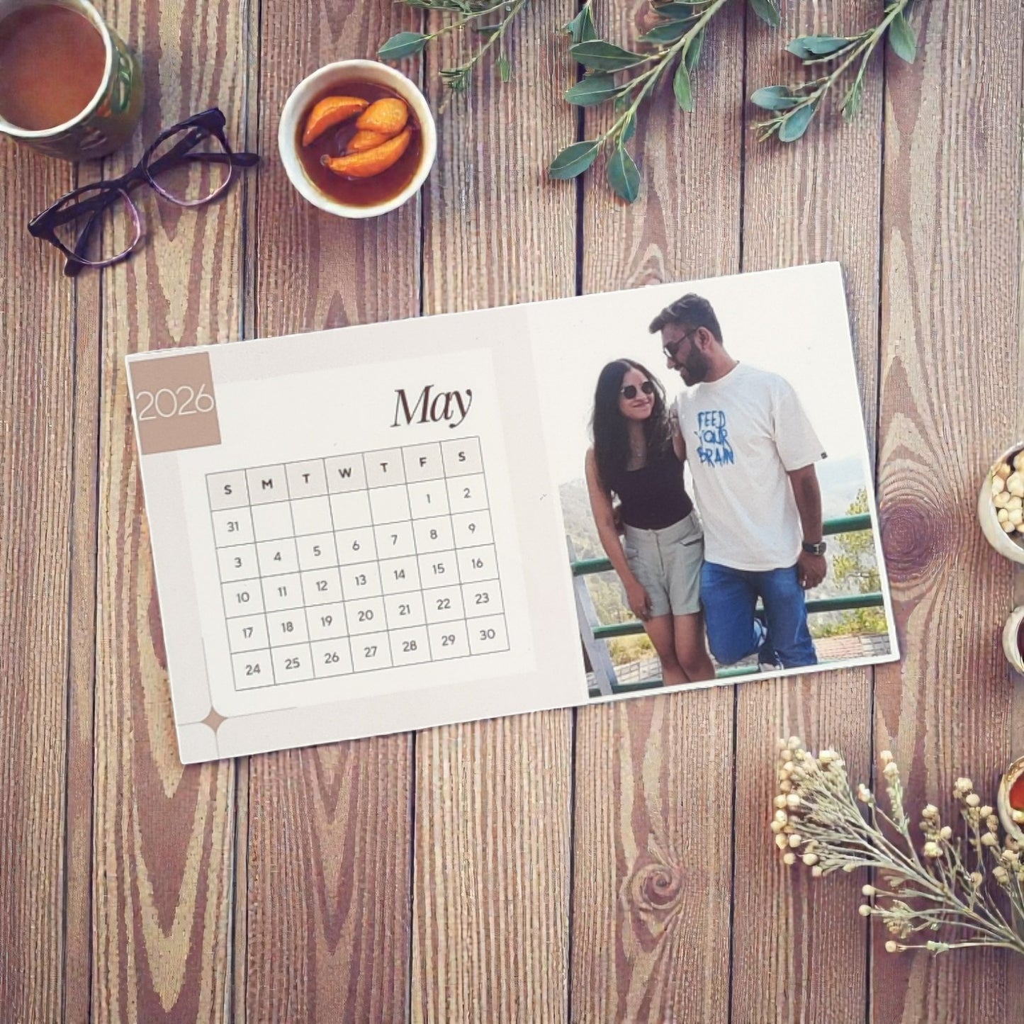 Magnetic Photo Calendar 2026