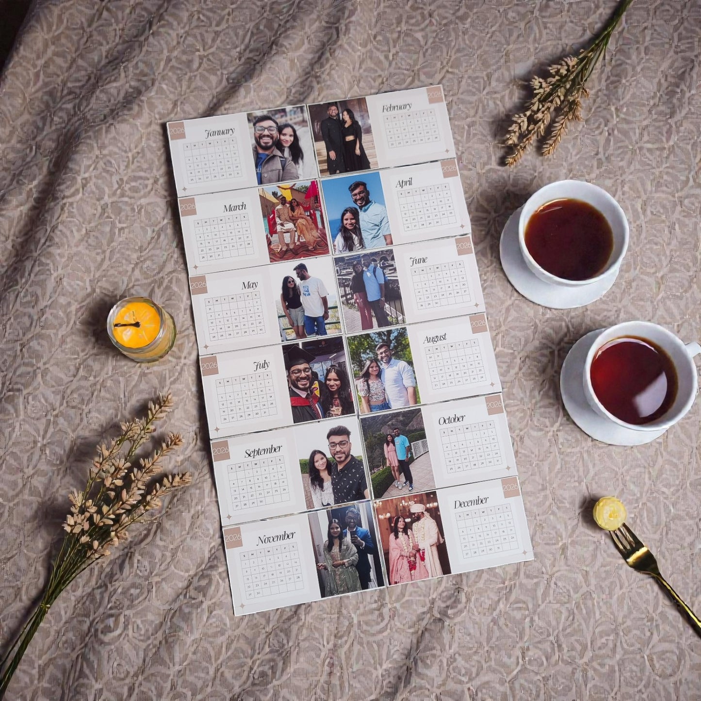 Magnetic Photo Calendar 2026