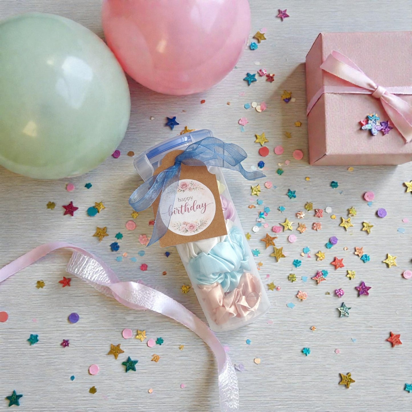 Pastel Scrunchie Birthday Hamper
