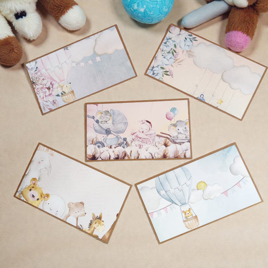 Classic Baby Theme Magnetic Money Envelopes – Set A