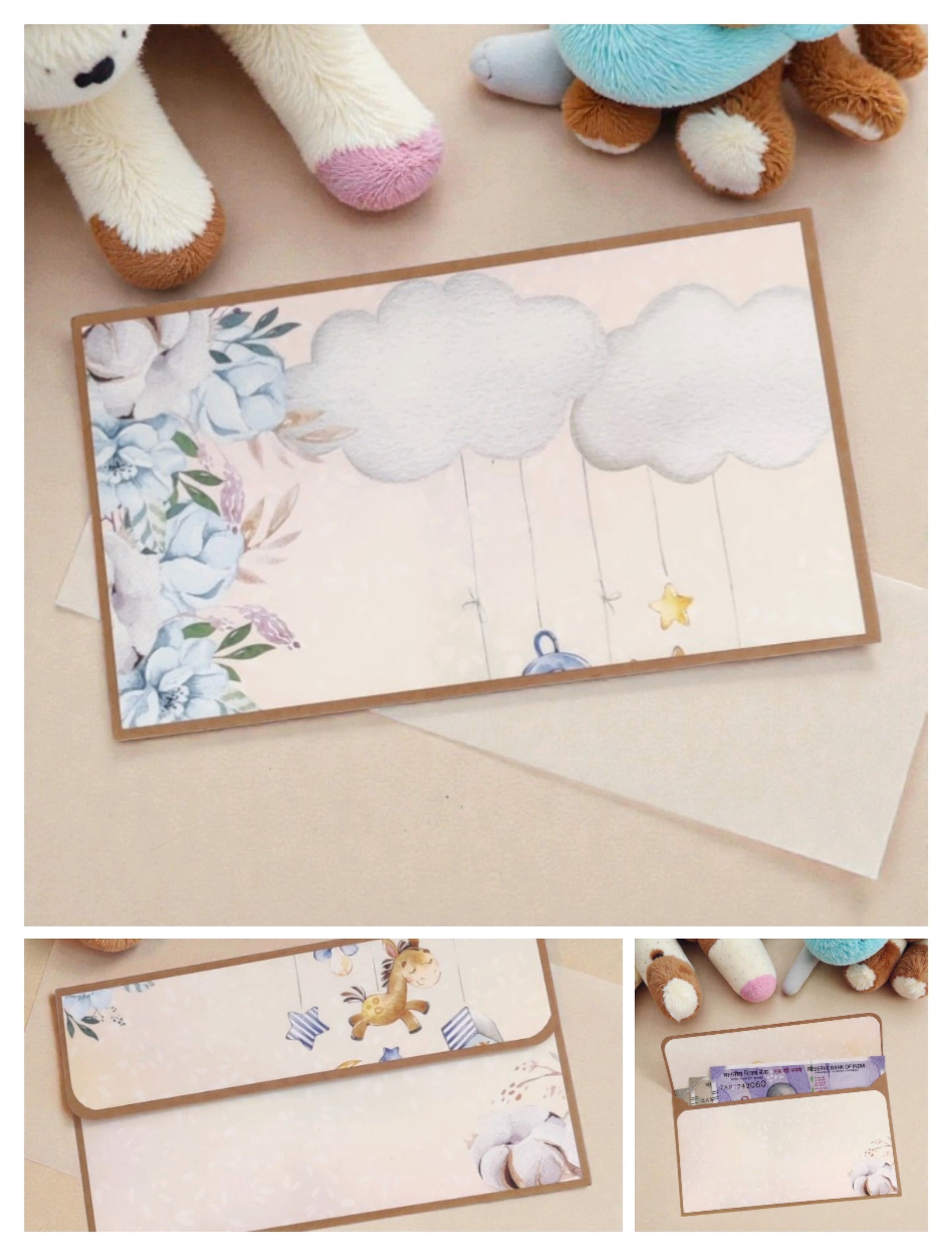 Classic Baby Theme Magnetic Money Envelopes – Set A