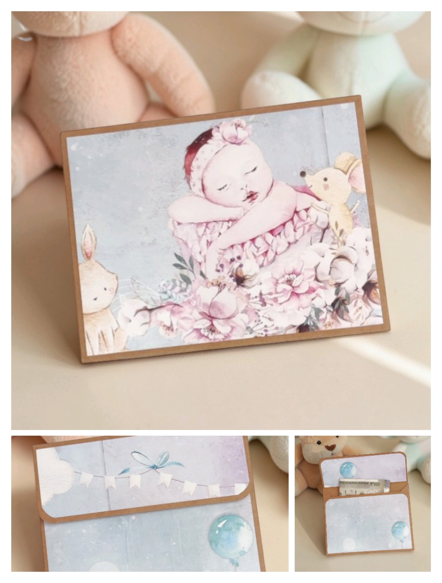 Petite Baby Theme Magnetic Money Envelopes – Set A