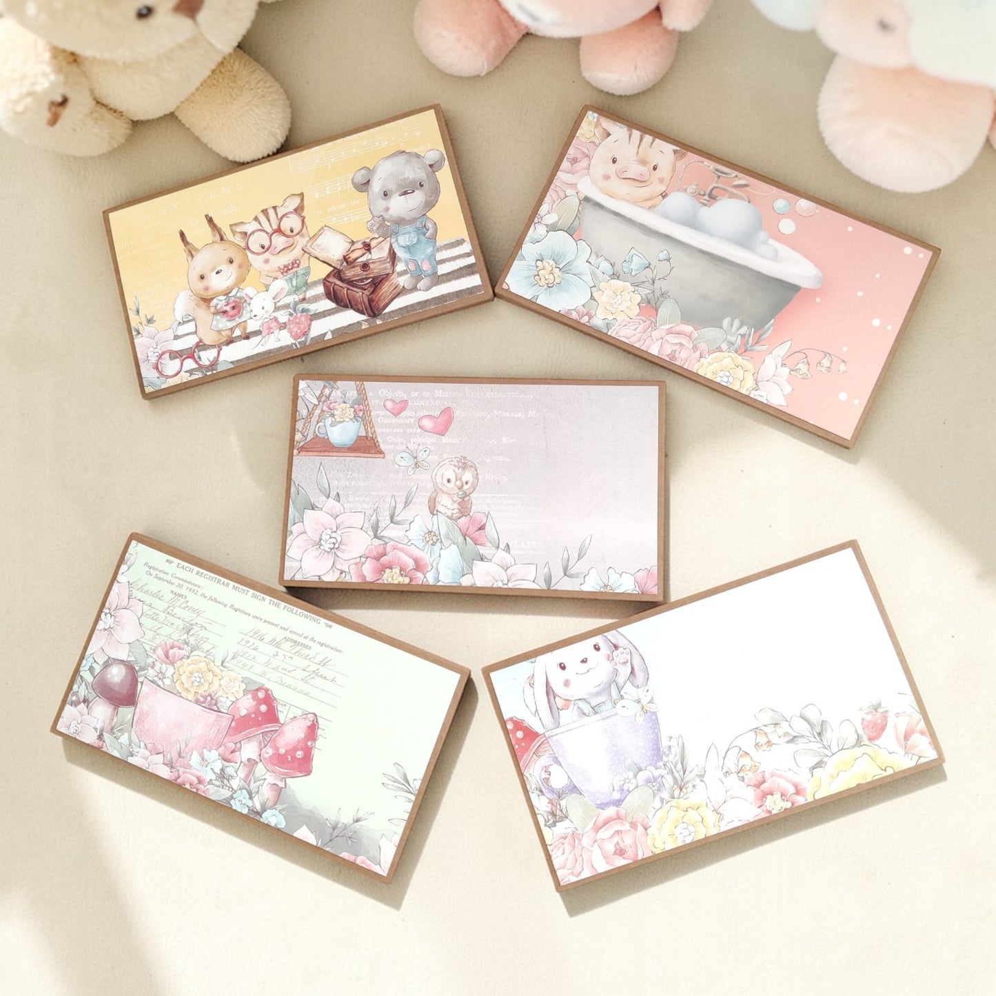 Classic Baby Theme Magnetic Money Envelopes – Set B