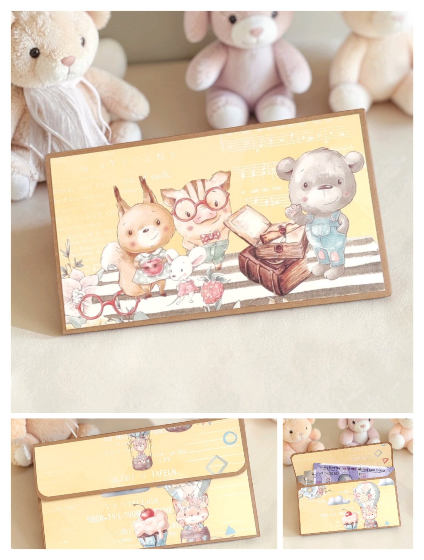 Classic Baby Theme Magnetic Money Envelopes – Set B
