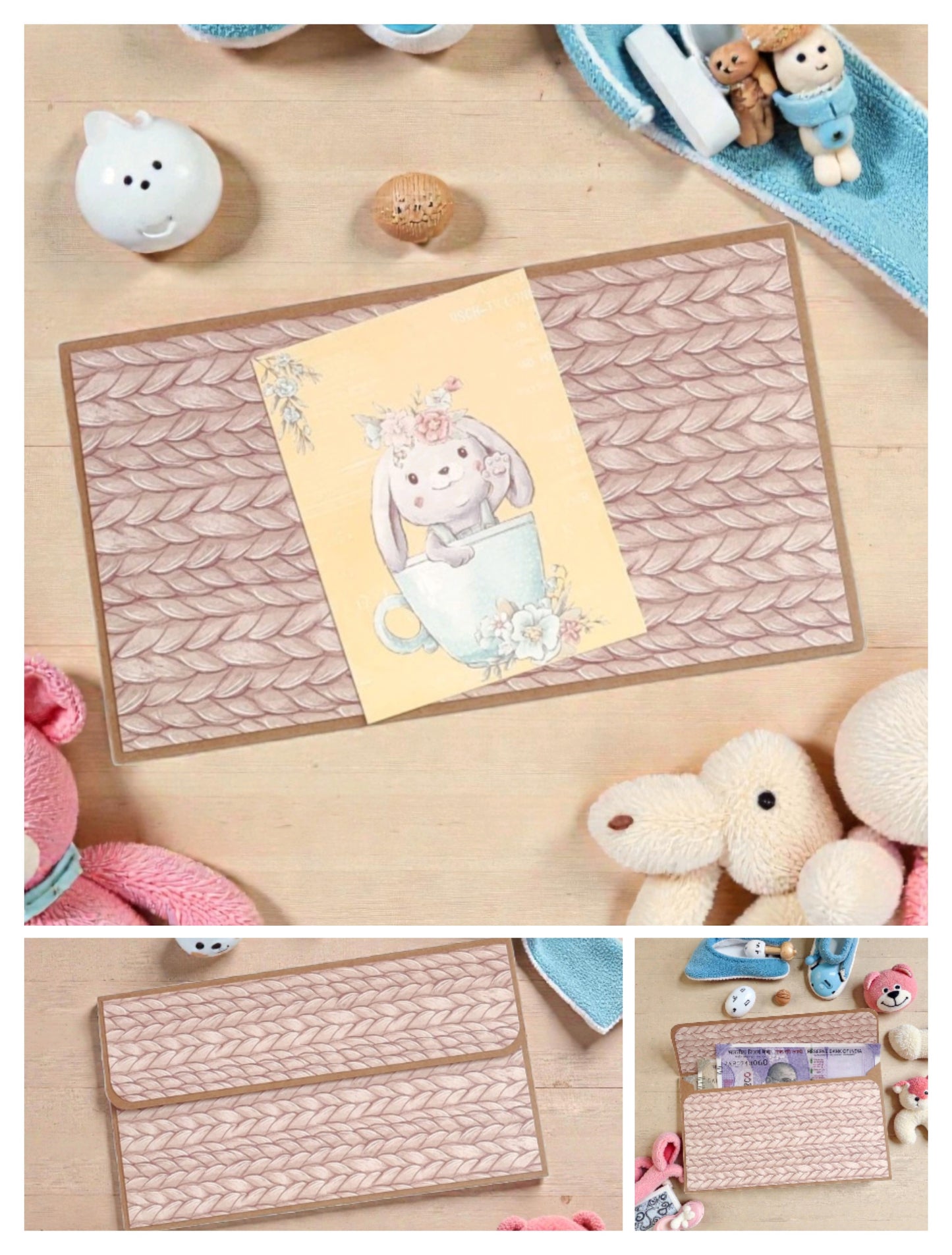 Classic Baby Theme Magnetic Money Envelopes – Set C