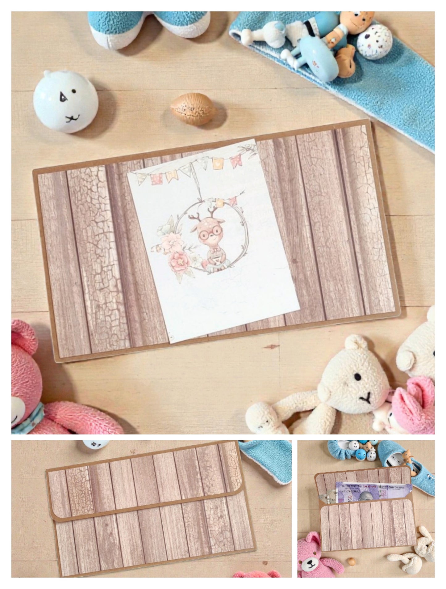 Classic Baby Theme Magnetic Money Envelopes – Set C