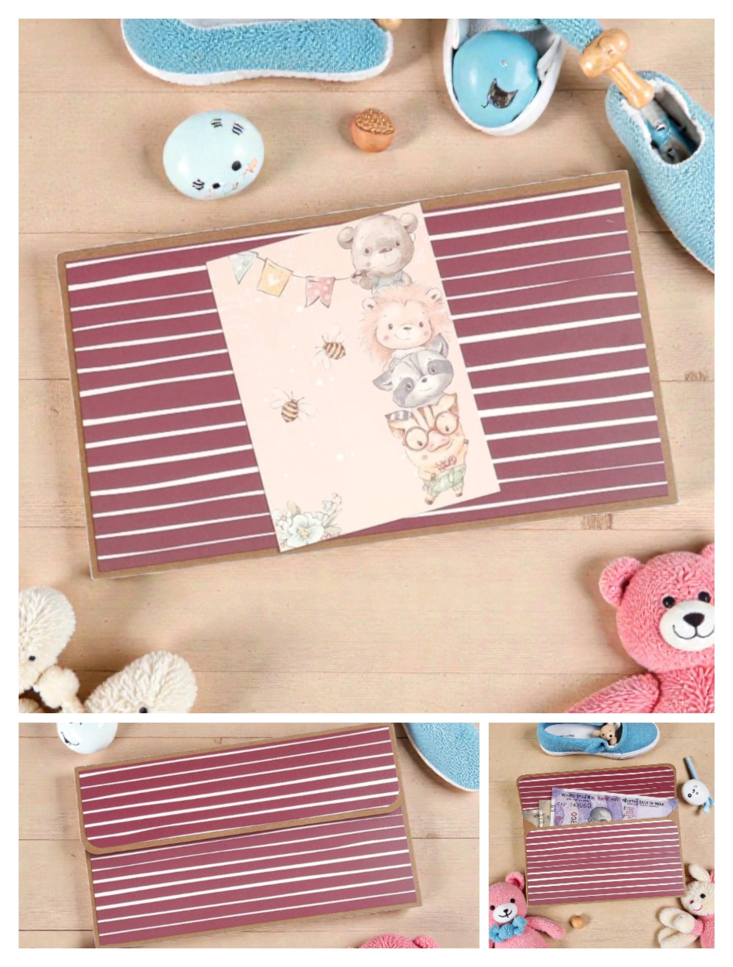 Classic Baby Theme Magnetic Money Envelopes – Set C