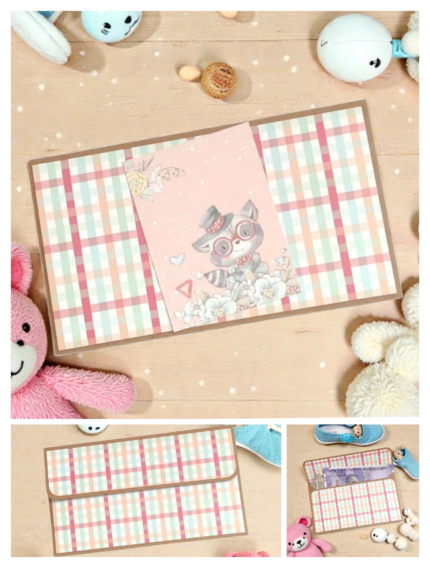 Classic Baby Theme Magnetic Money Envelopes – Set C