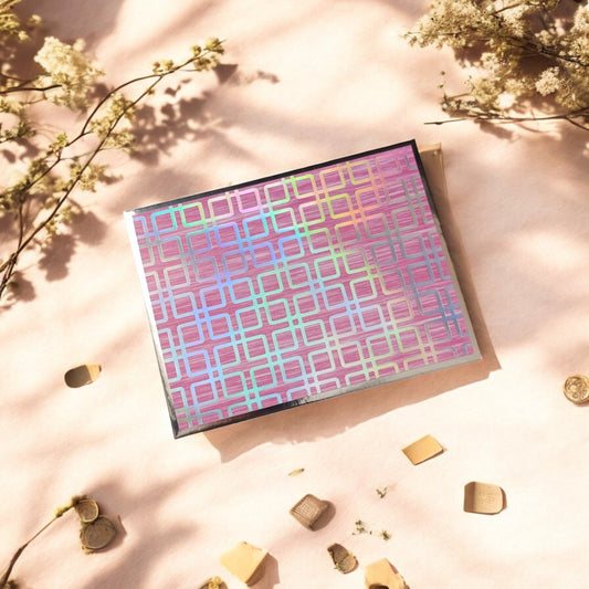 Iridescent Geo Charm- Petite Luxe Magnetic Shagun Envelope (Limited Edition)