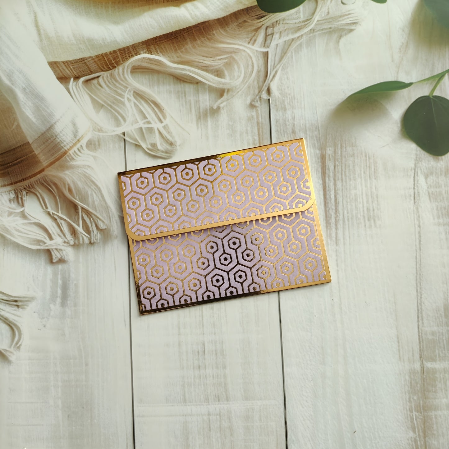 Opulent Hex- Petite Luxe Magnetic Money Envelope