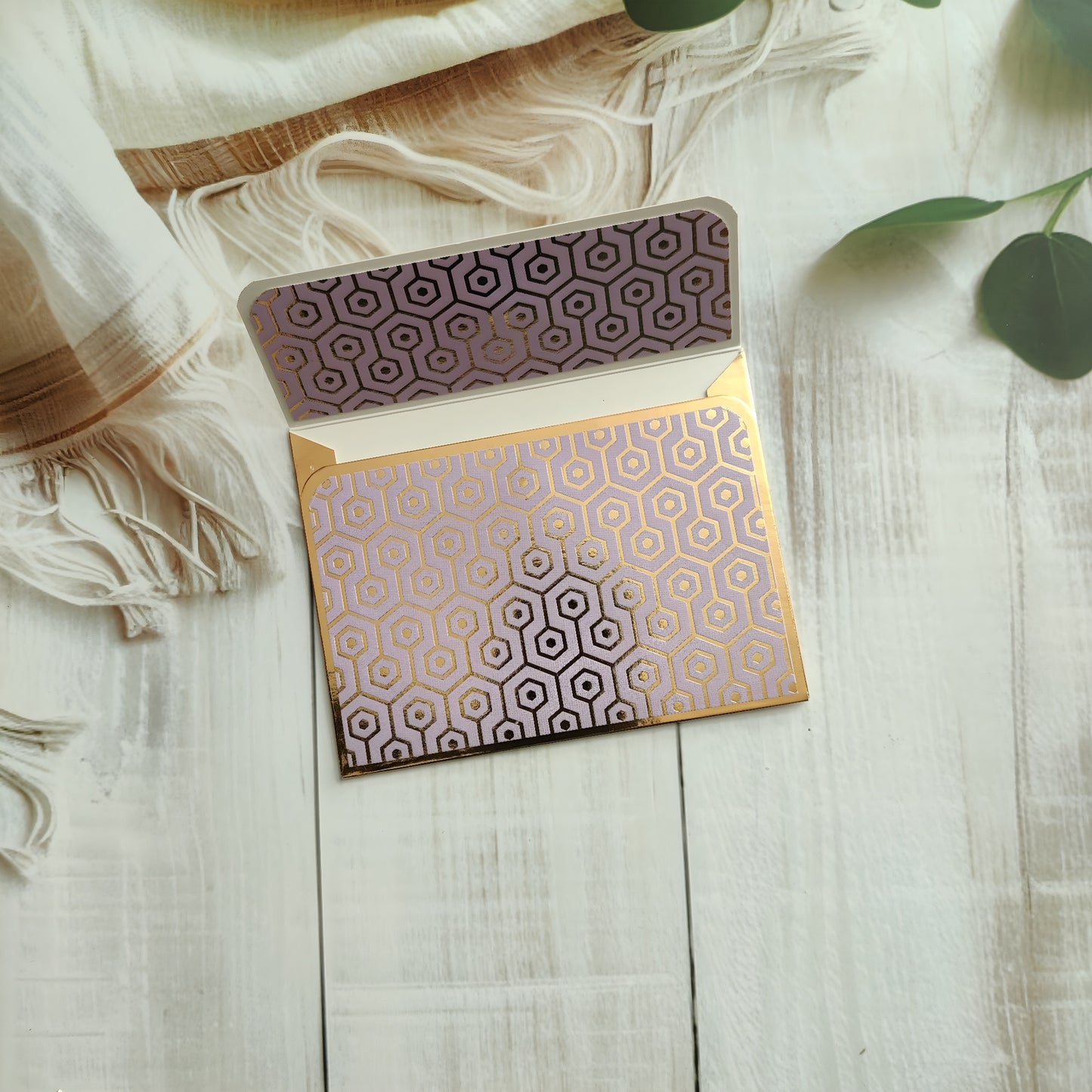 Opulent Hex- Petite Luxe Magnetic Money Envelope