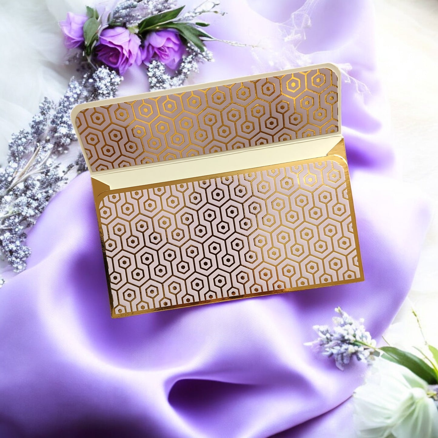 Opulent Hex- Classic Luxe Magnetic Shagun Envelope