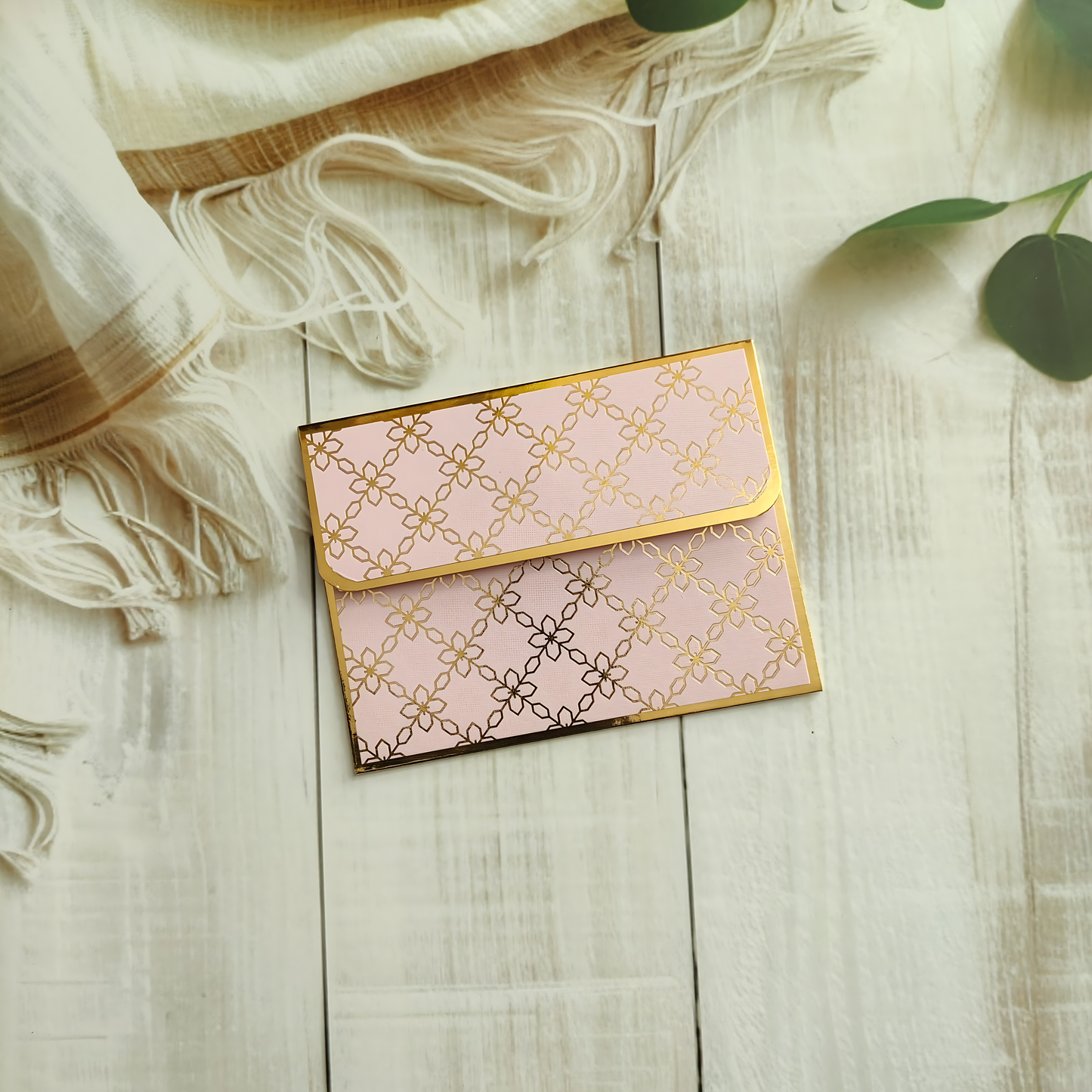 Regal Blush- Petite Luxe Magnetic Money Envelope