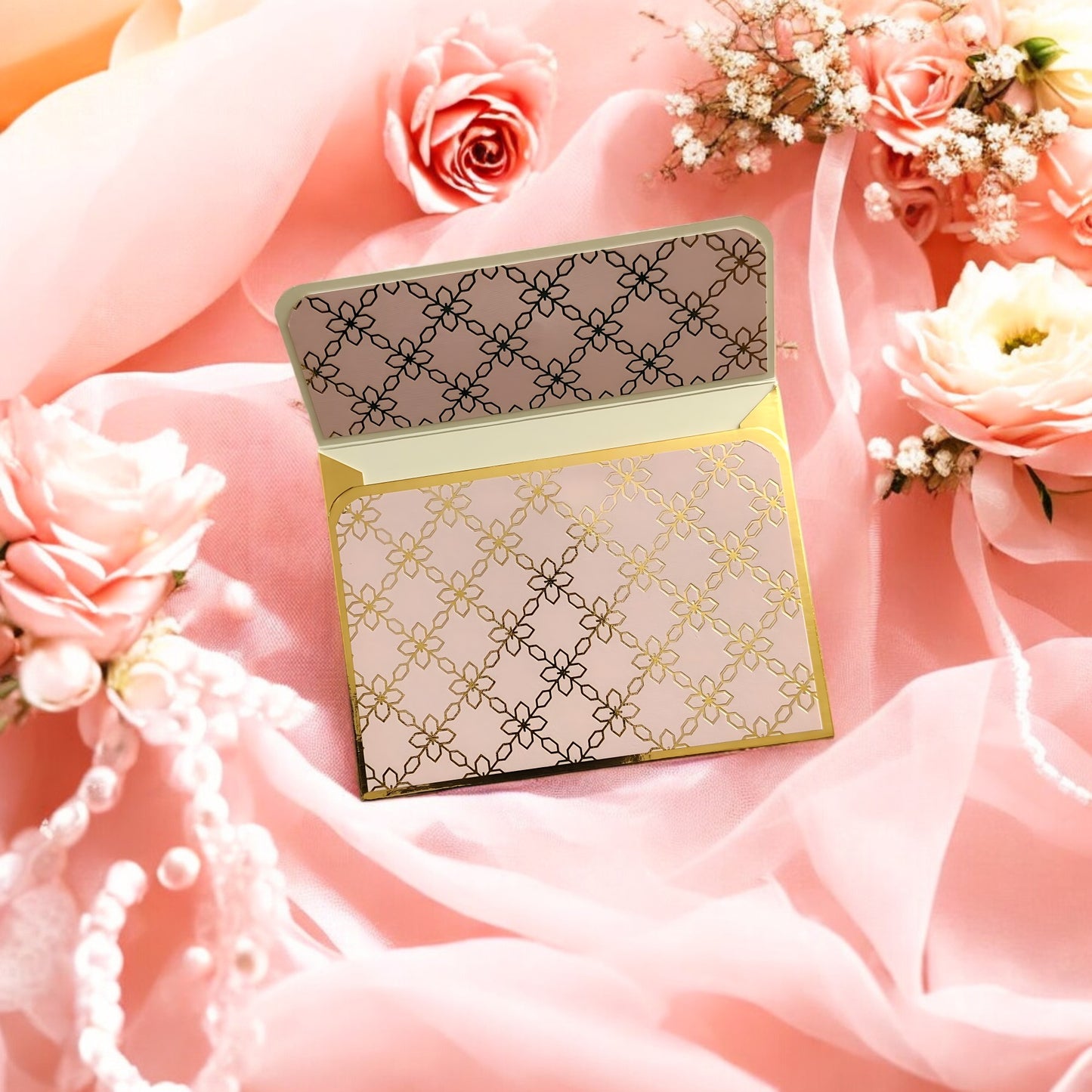 Regal Blush- Petite Luxe Magnetic Shagun Envelope